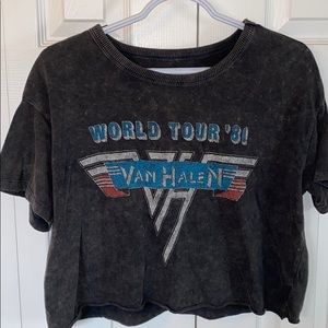 american eagle cropped t